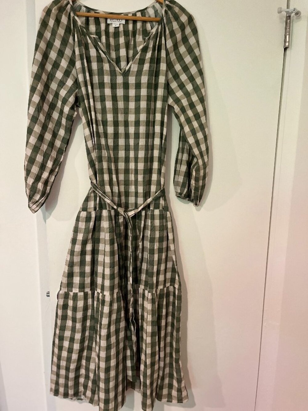 Velvet Gingham Dress